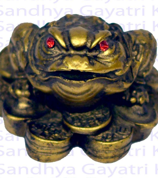 Frog With Lucky Coin - Gold Effect